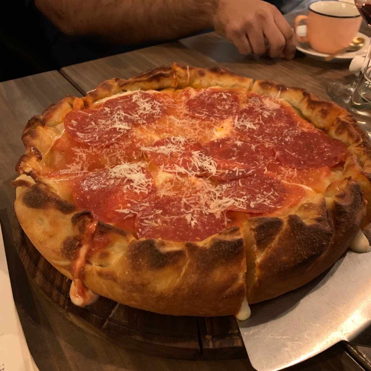 deep dish pizza