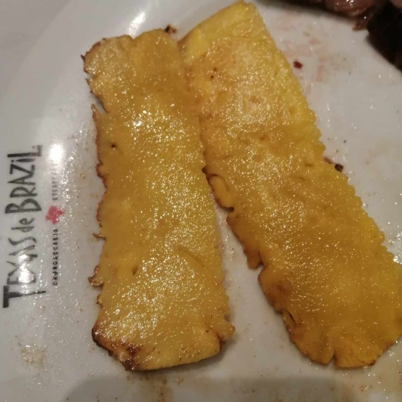 Piña asada con canela 💯