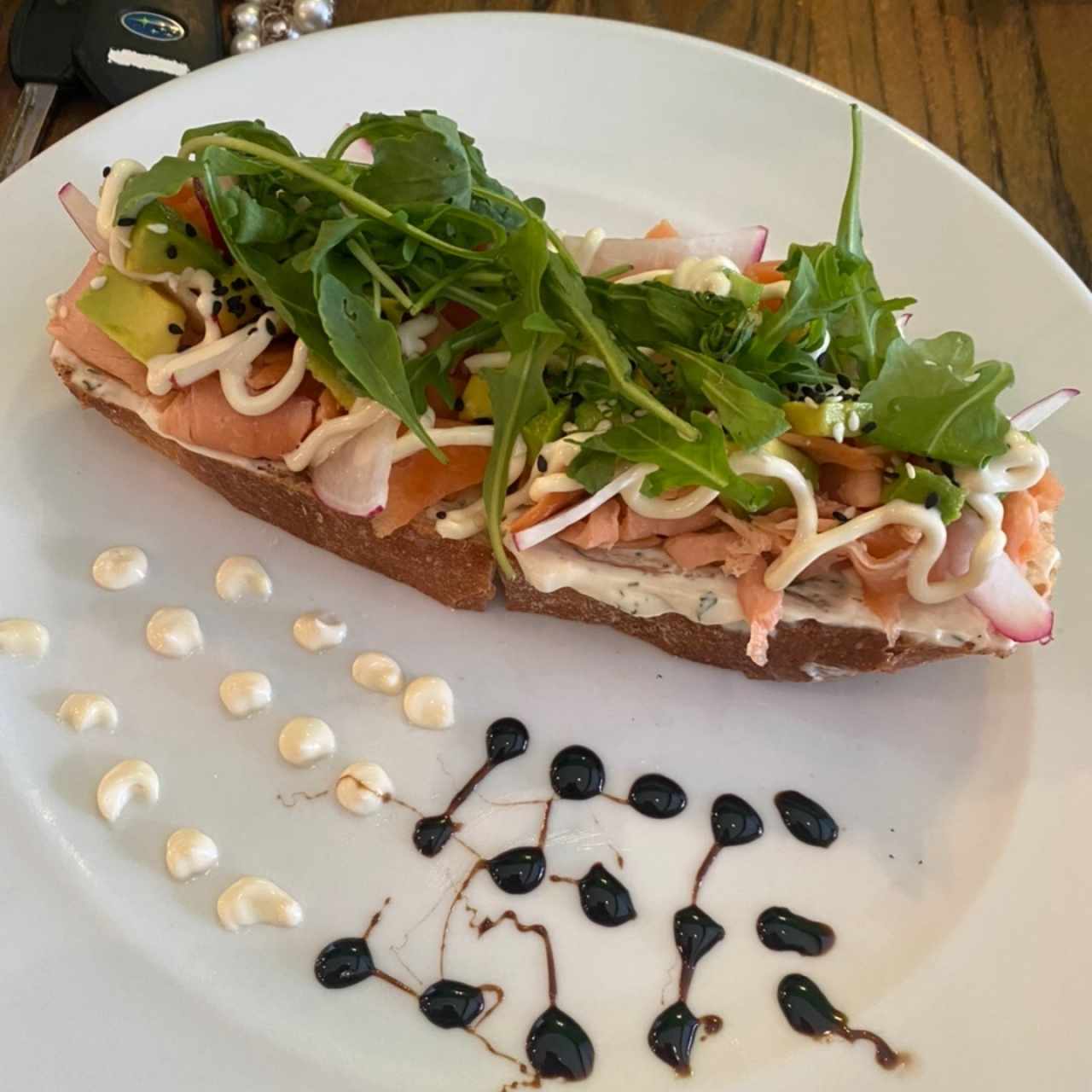 Salmon toast