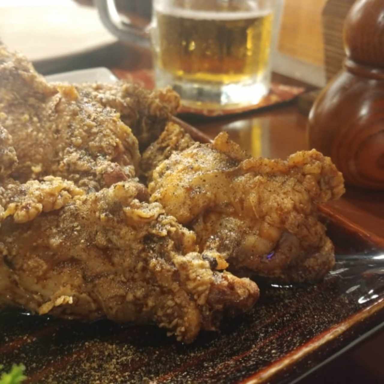 alitas de pollo karaage