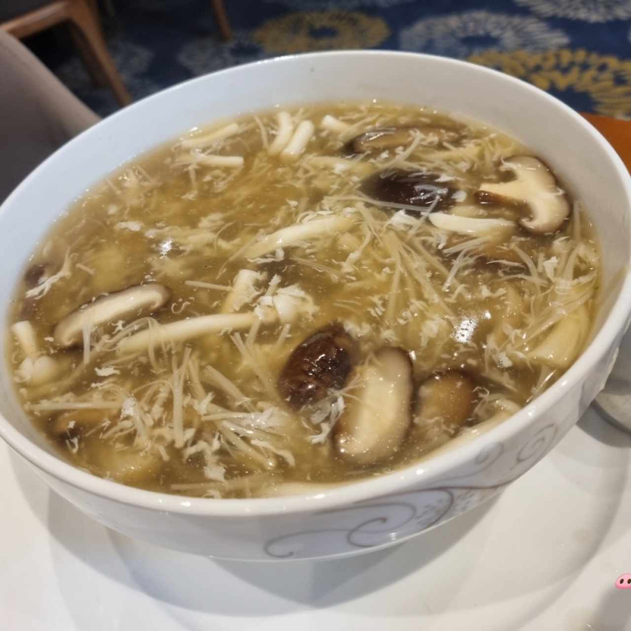 Dried Scallop & Mushroom Soup