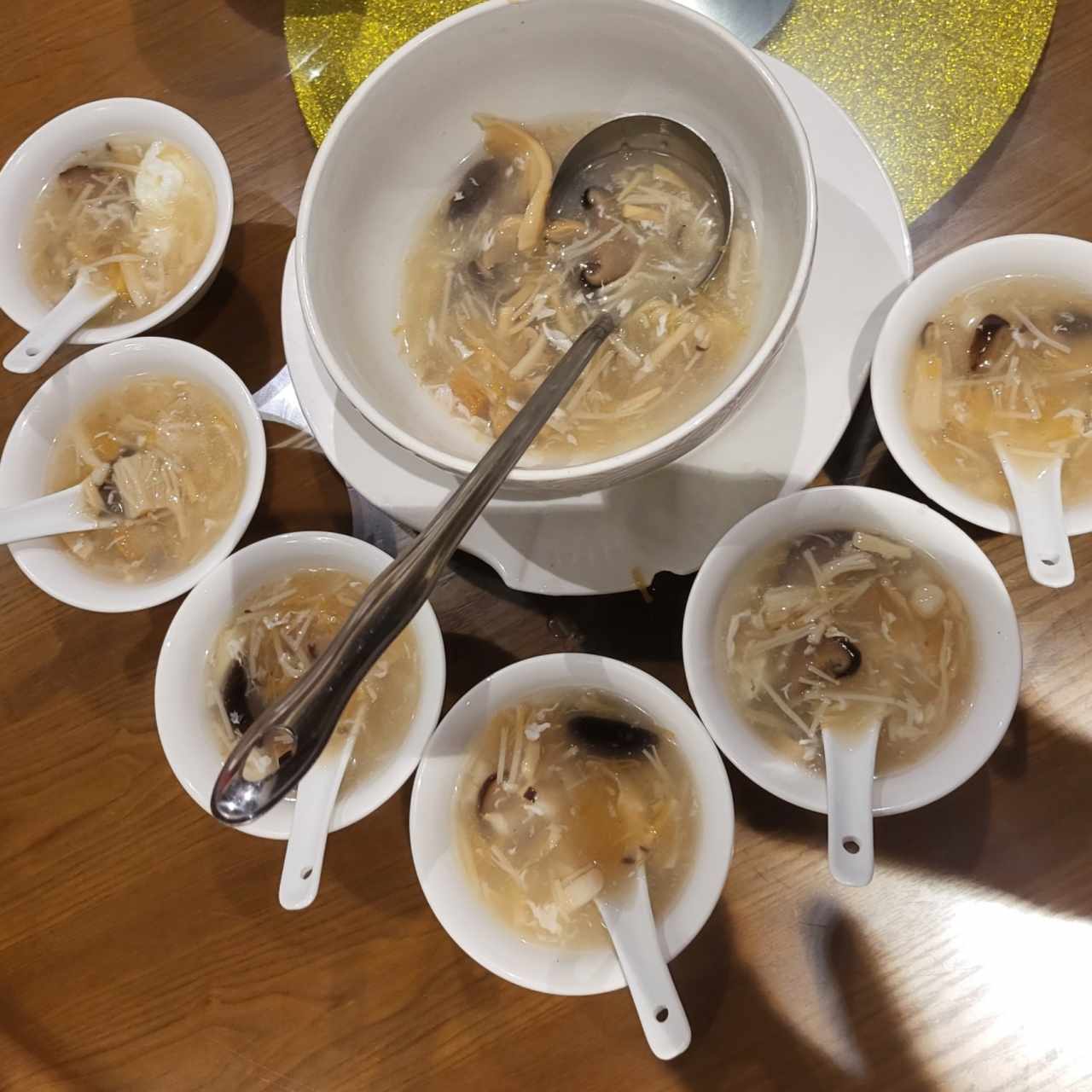 Dried Scallop & Mushroom Soup