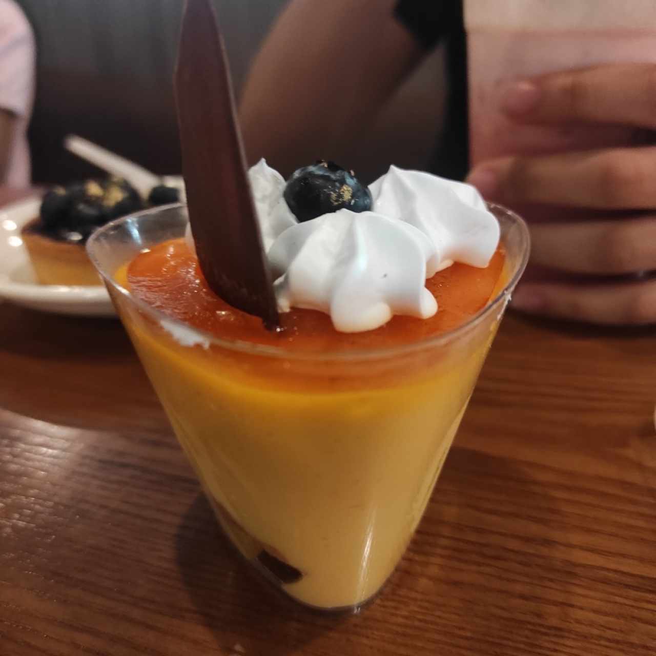 mousse de mango.