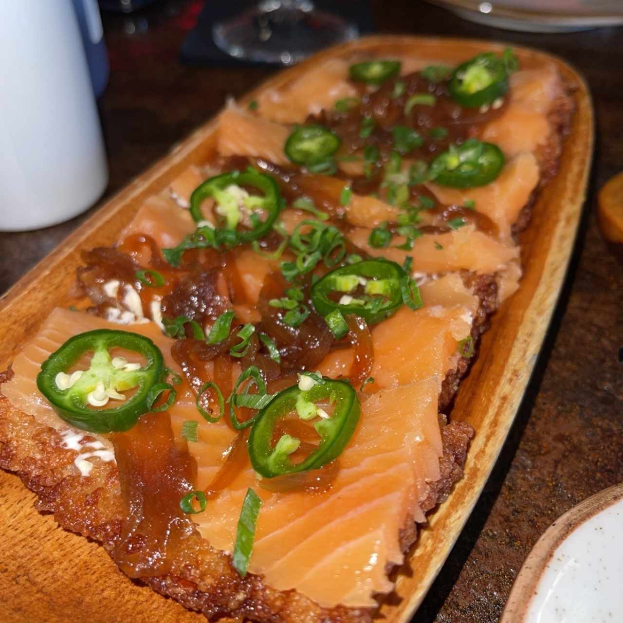 Sushi Pizzas - Sweet Salmon