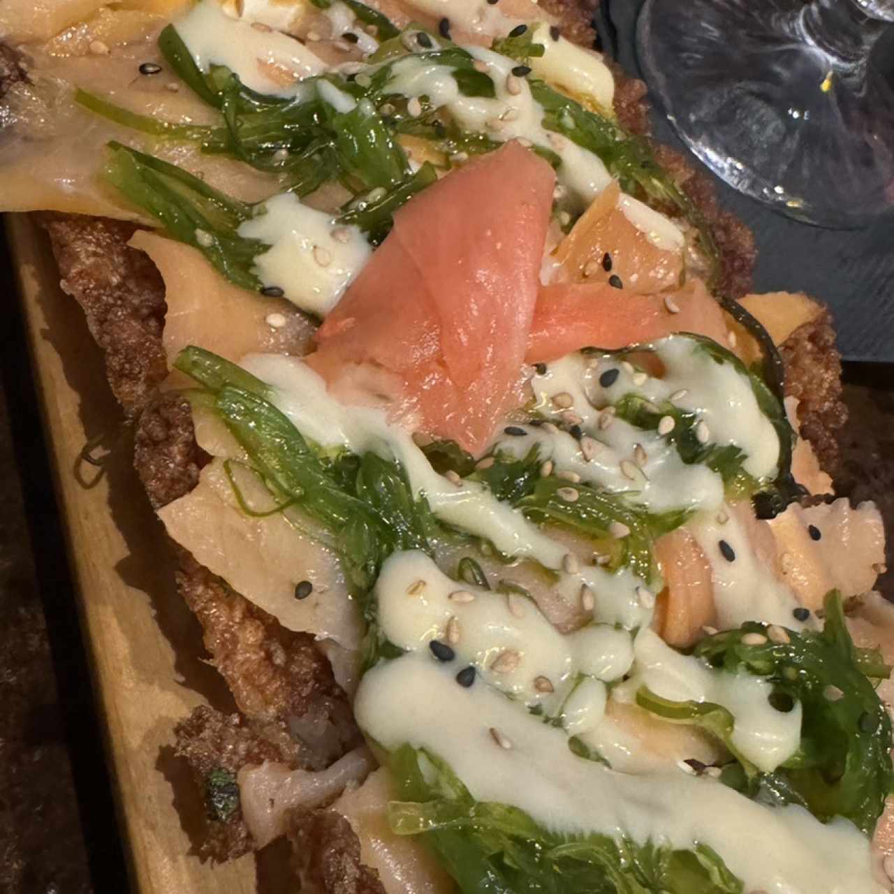 Sushi Pizzas - Smoked Salmon