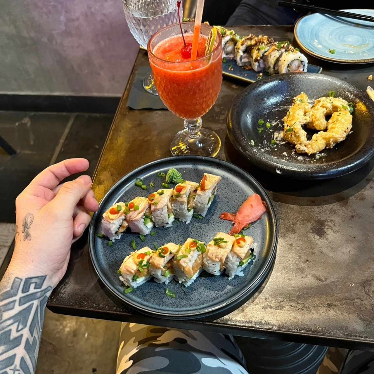 Crazzy roll y langostinos tenpura 🥰🥰