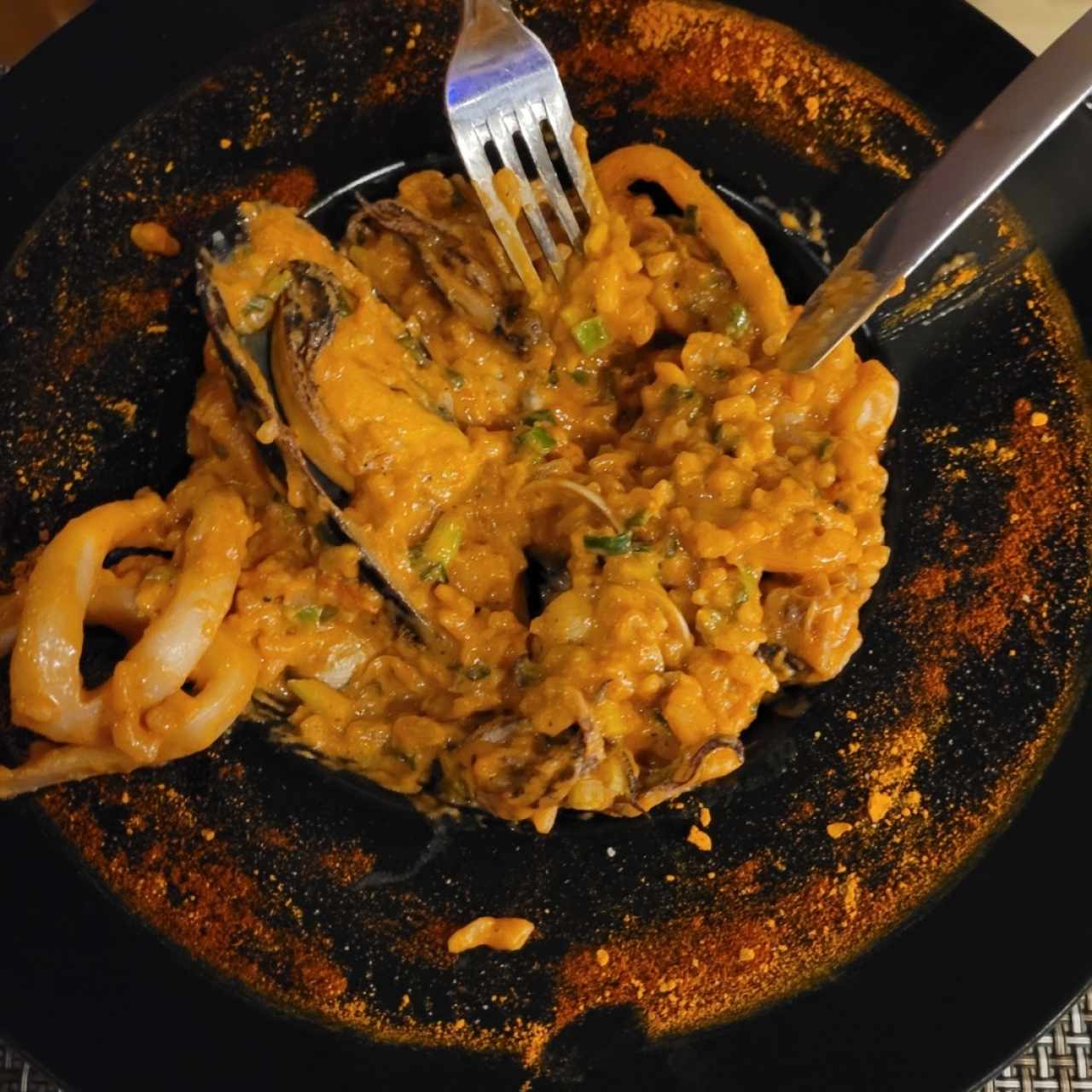 risoto de mariscos