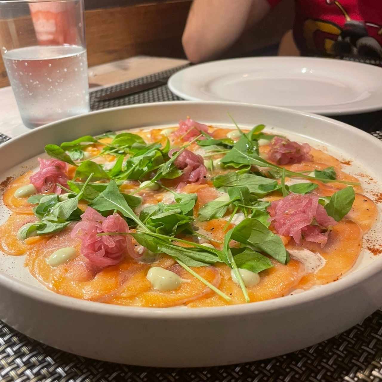 Carpaccio de salmon y mero