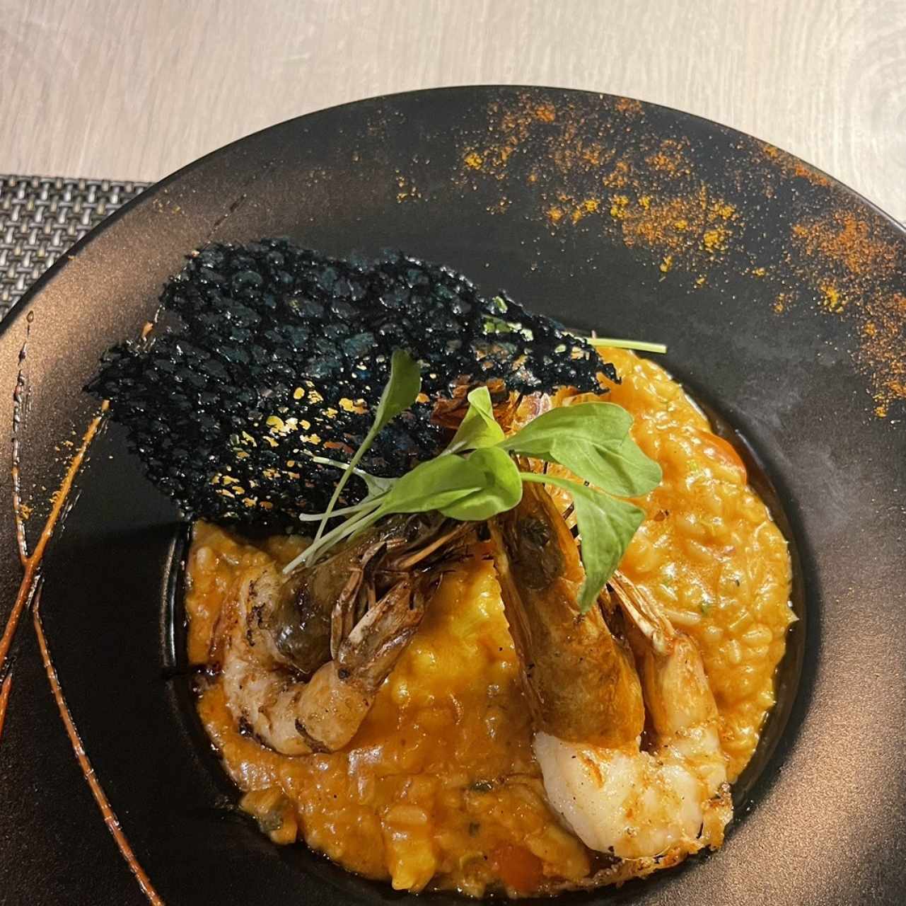 Risotto de Camarones con Langostinos. 