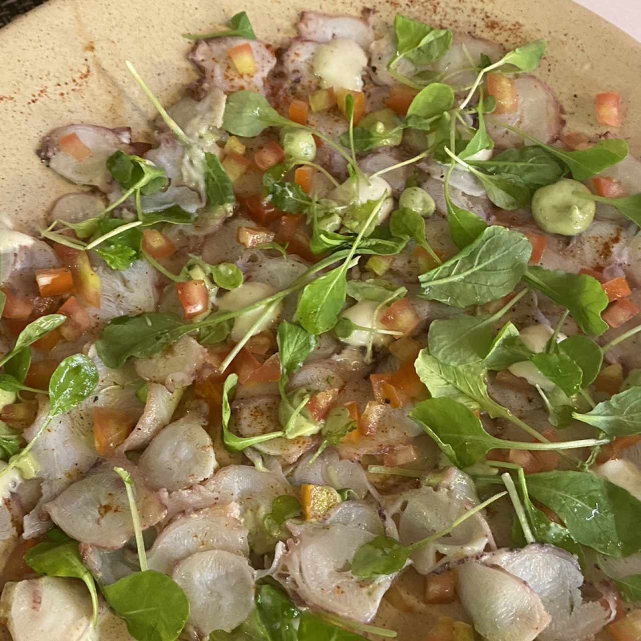 Carpaccio de pulpo