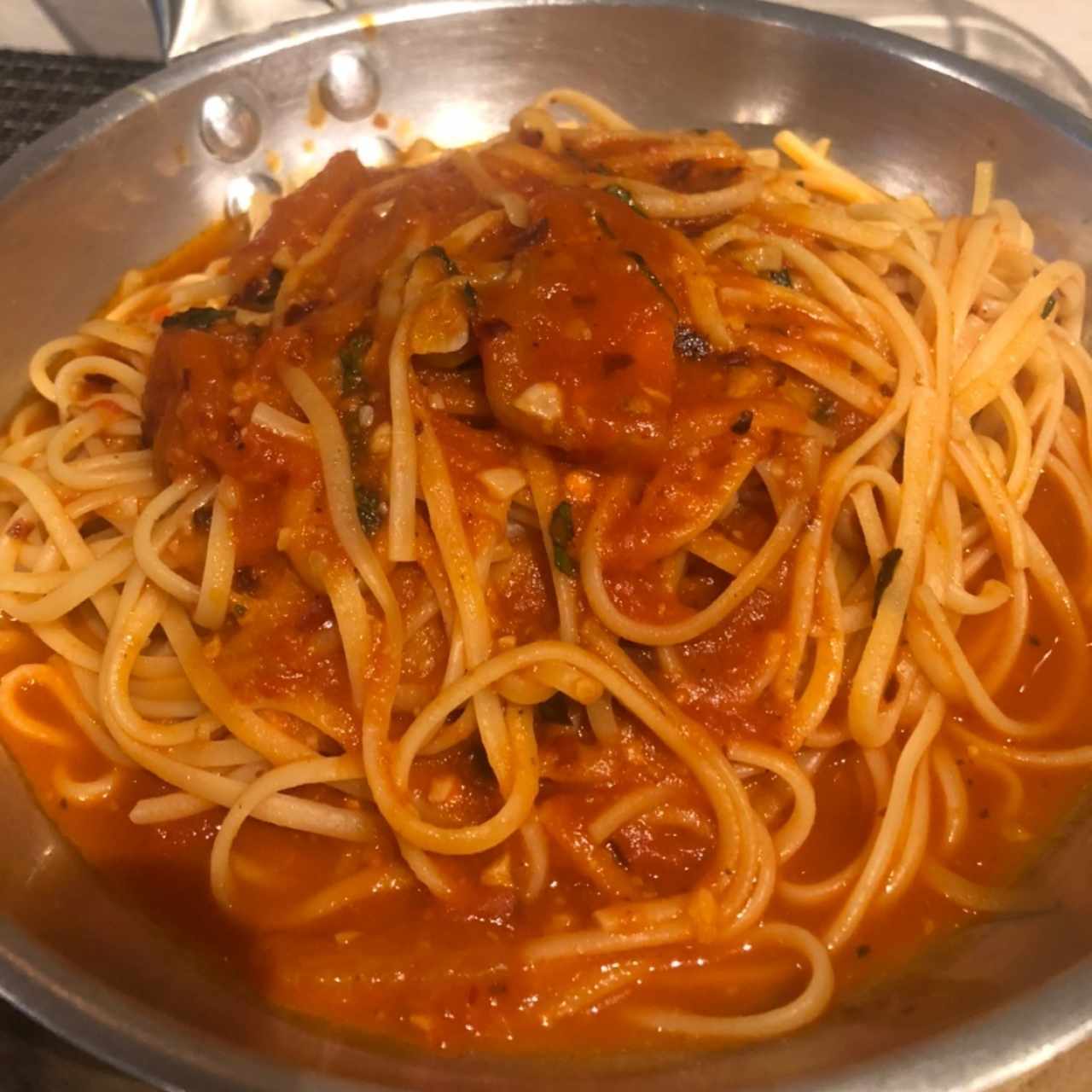 linguini Arrabiata (bien bien picante)