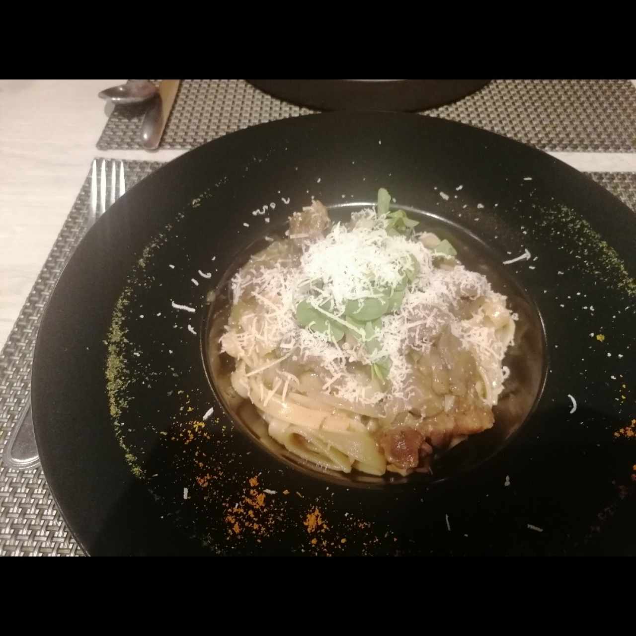 Pasta con osobuco deshuesado