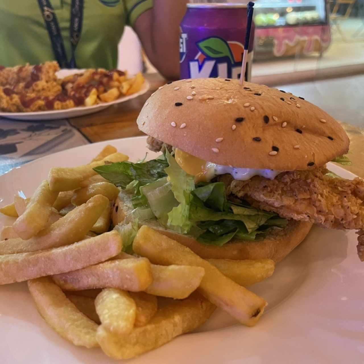 Hamburguesa crispy chicken