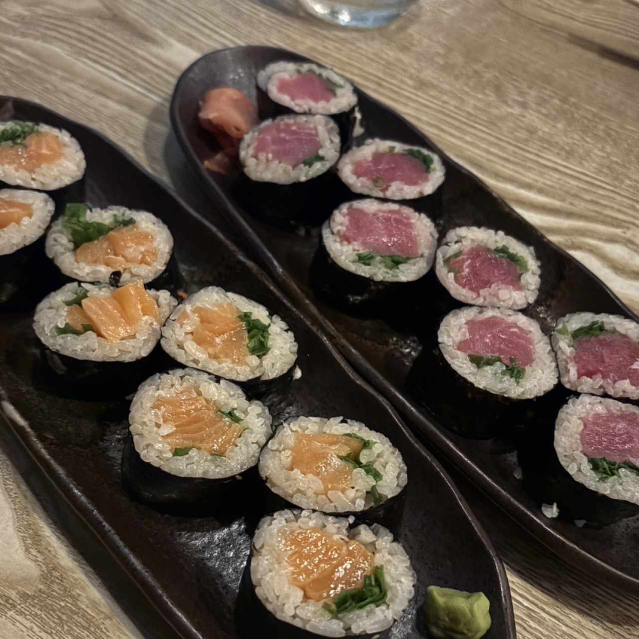 Hosomaki de salmon y atun