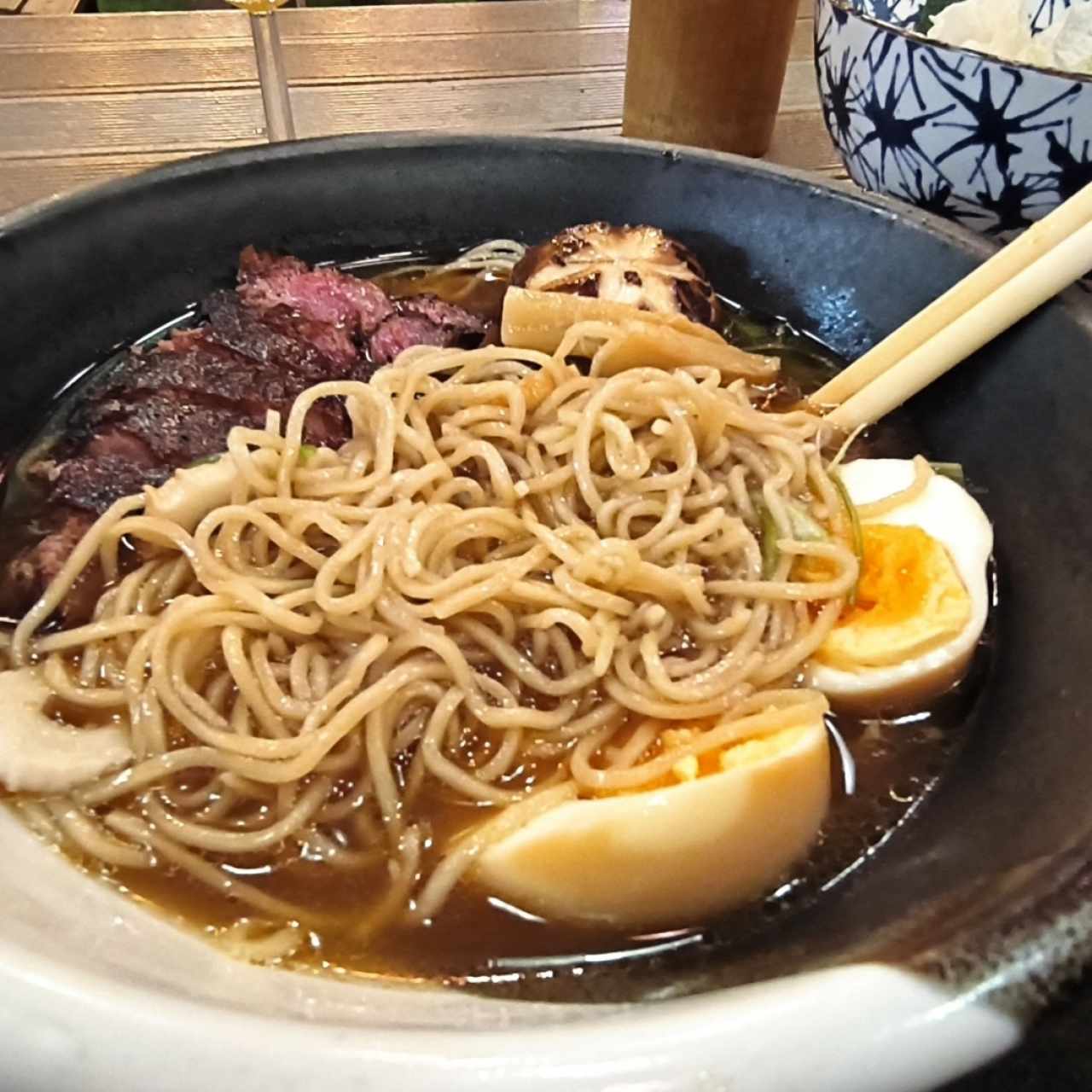 Plato Fuerte - Ramen Shoyu Ribeye