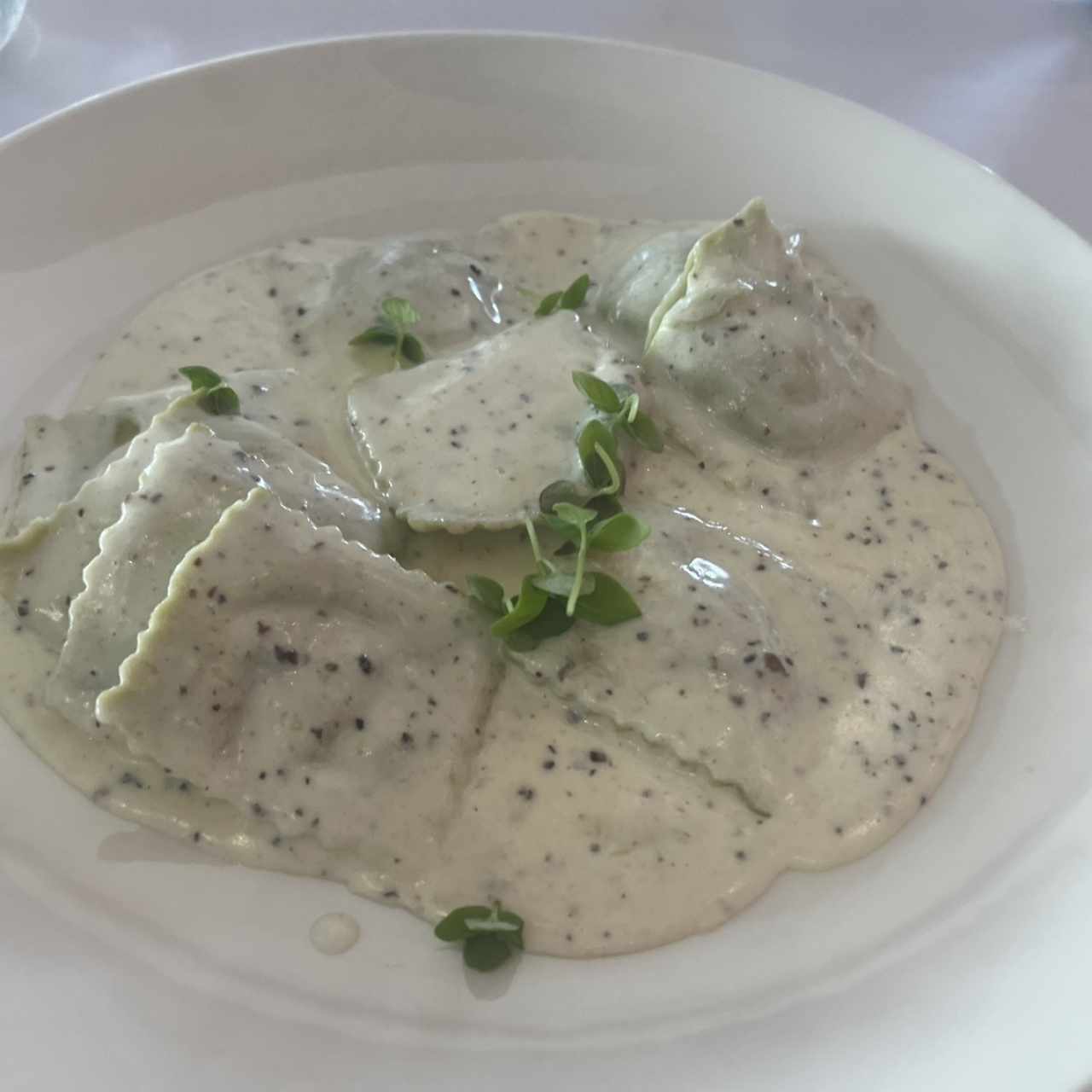 Ravioli di Spinaci al Tartufo