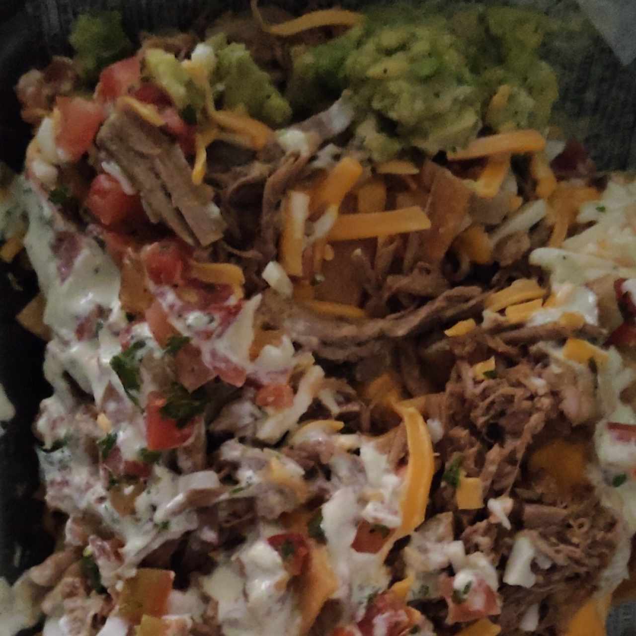 nachos de carne