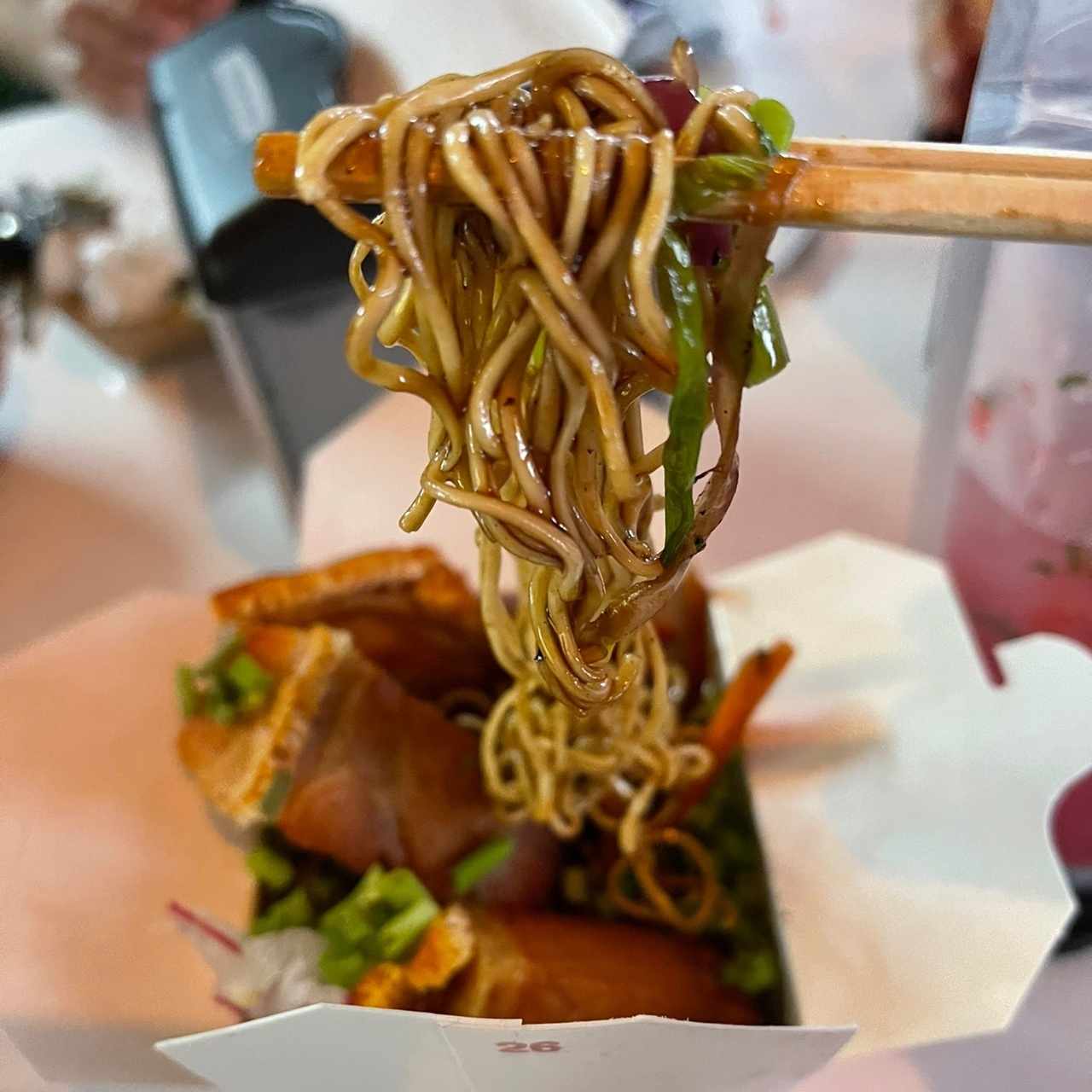 Pork belly mie goreng