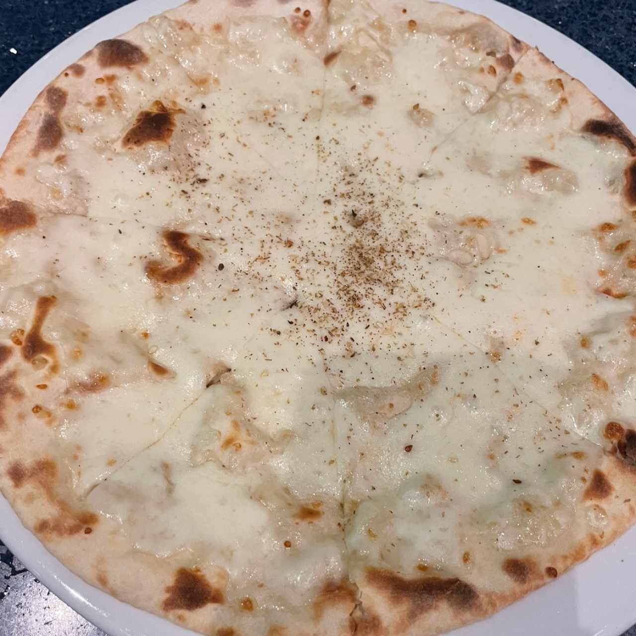 Pan pita con queso