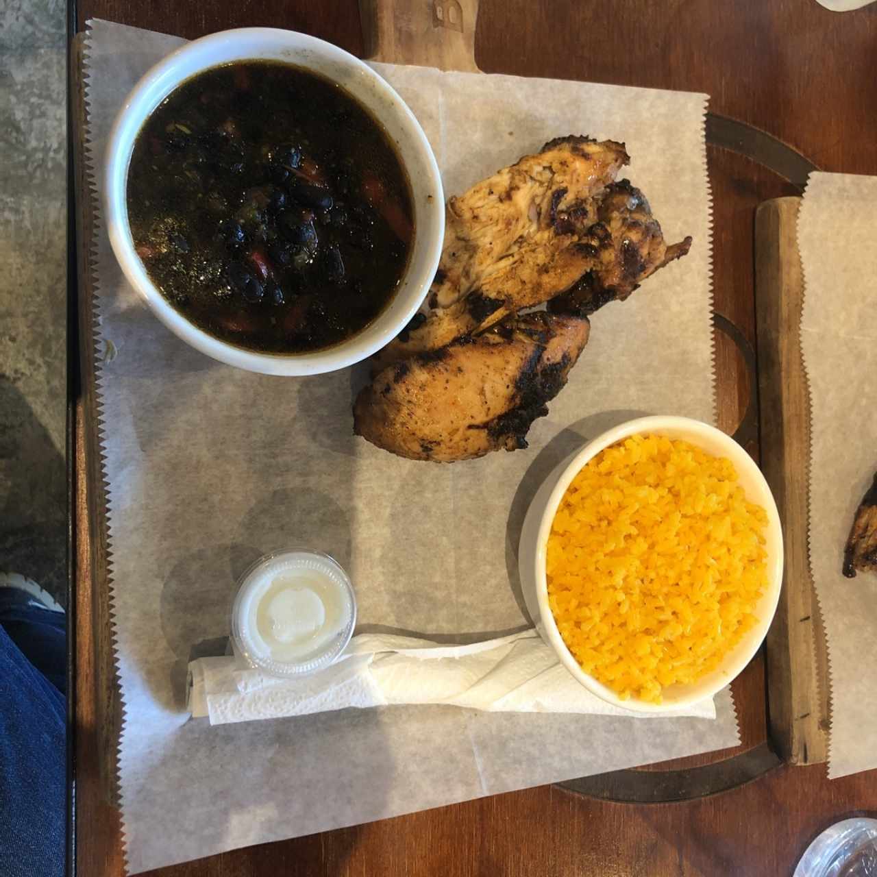 pollo almuerzo 1/4