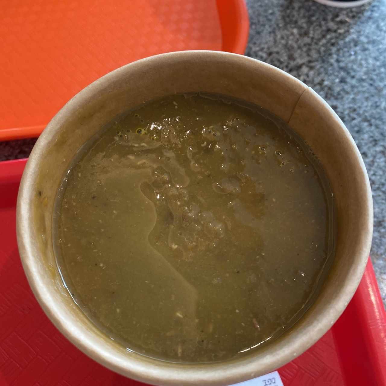 Sopa de lentejas 