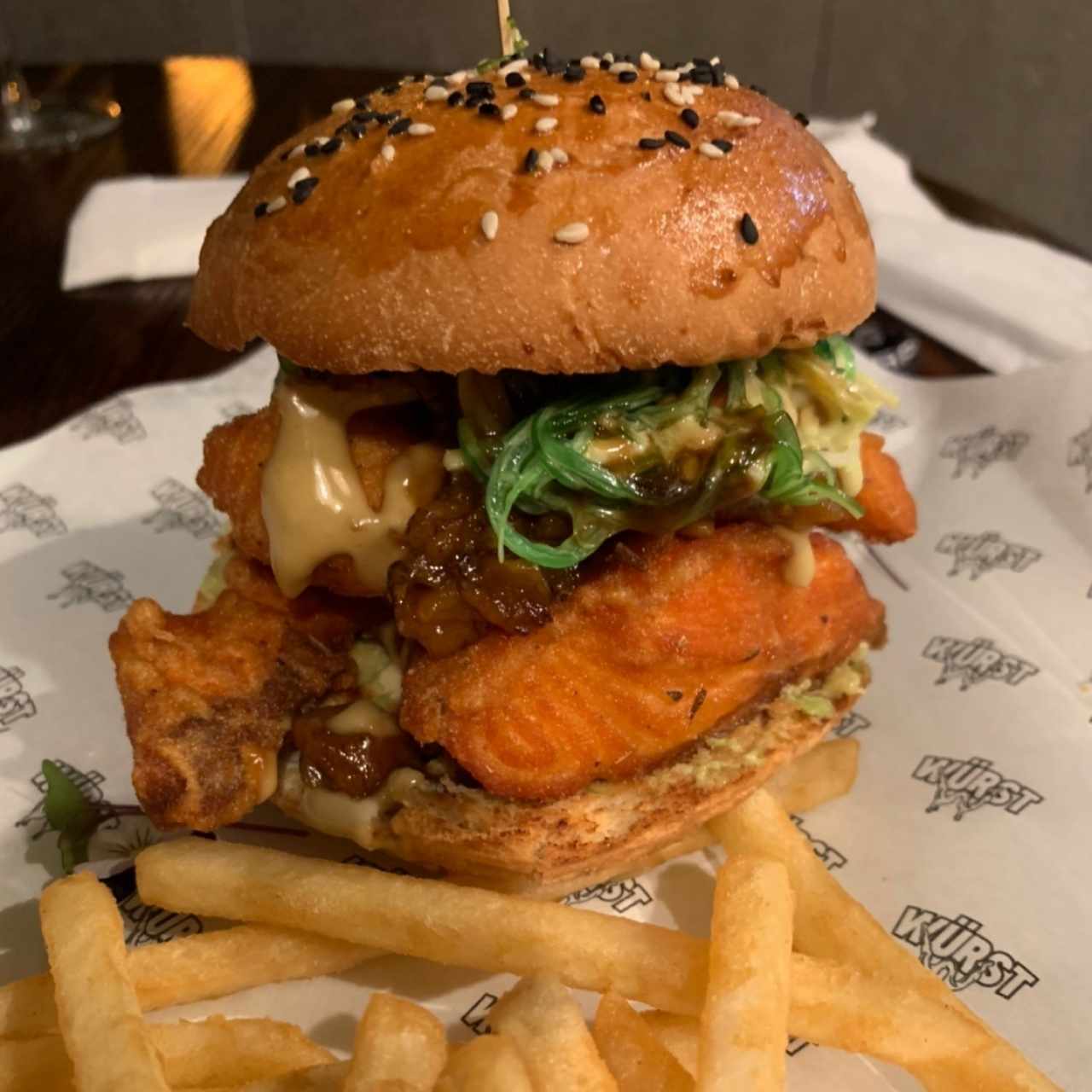 hamburguesa salmon