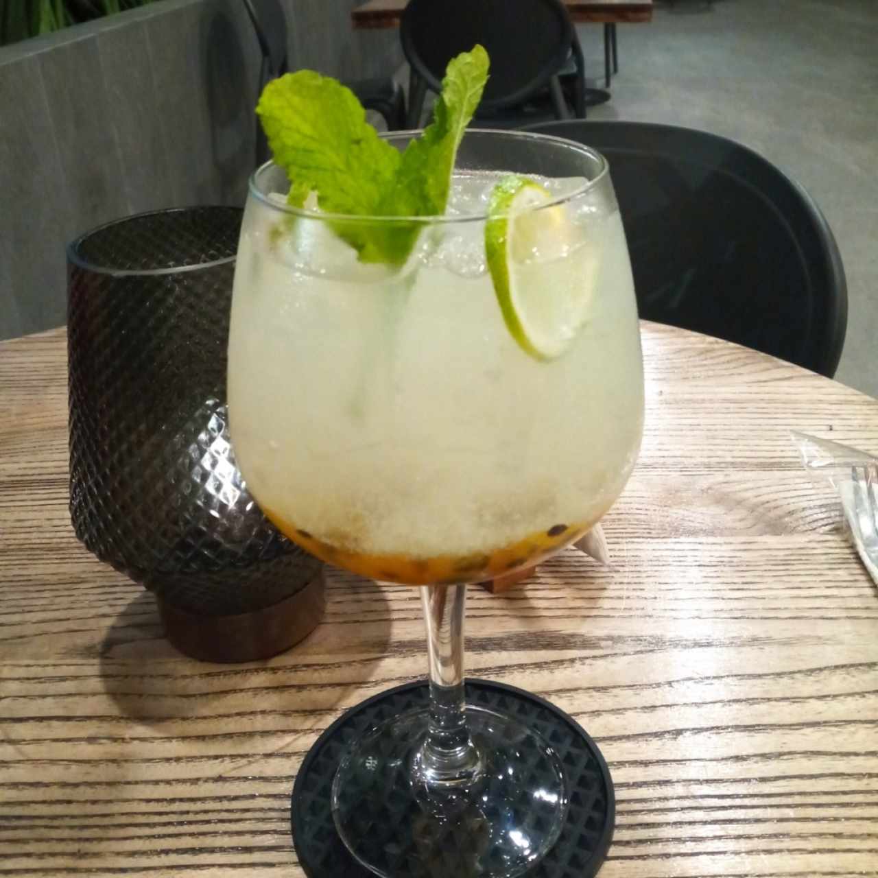 Limonada con maracuyá.