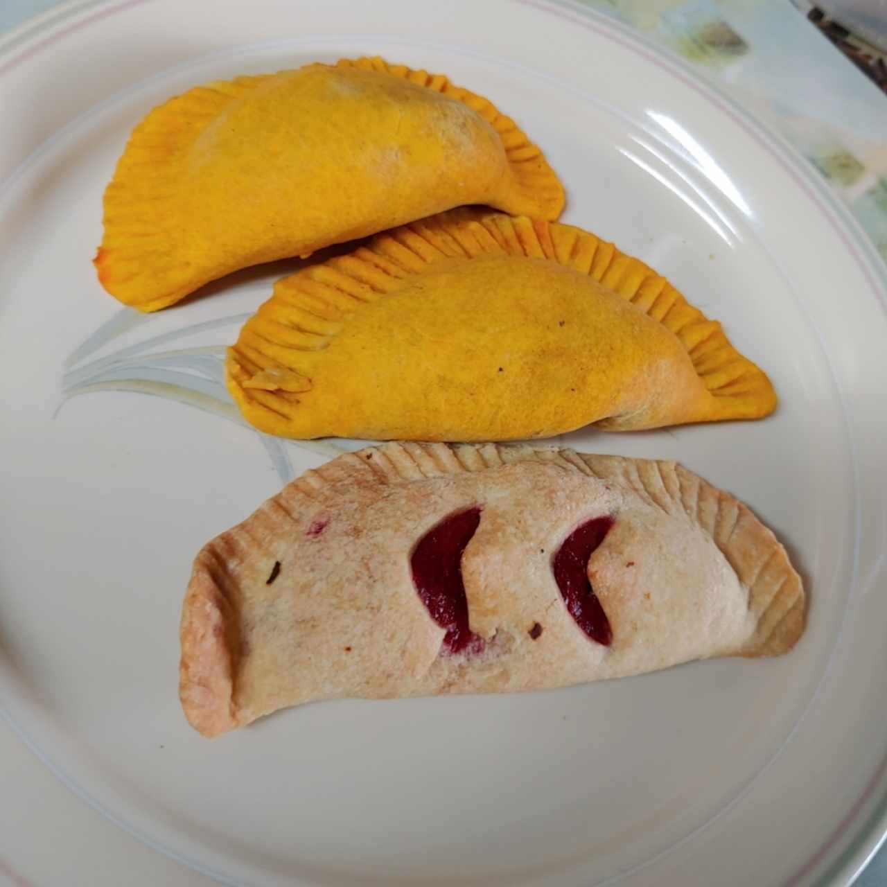 empanadas de carne y de platano maduro