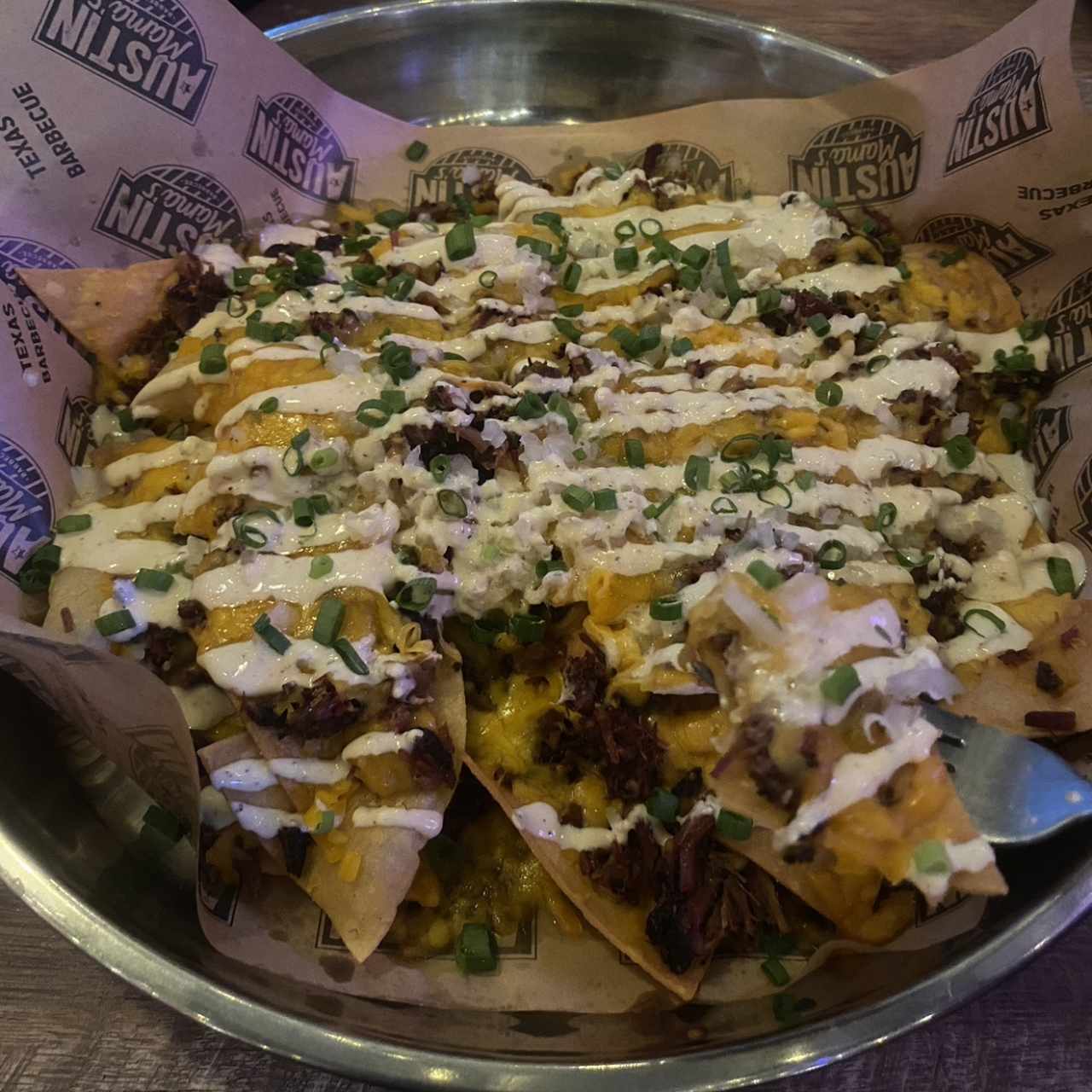 Pulled pork nachos