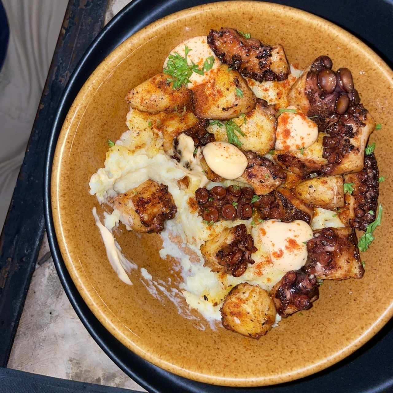 Pulpo col puré