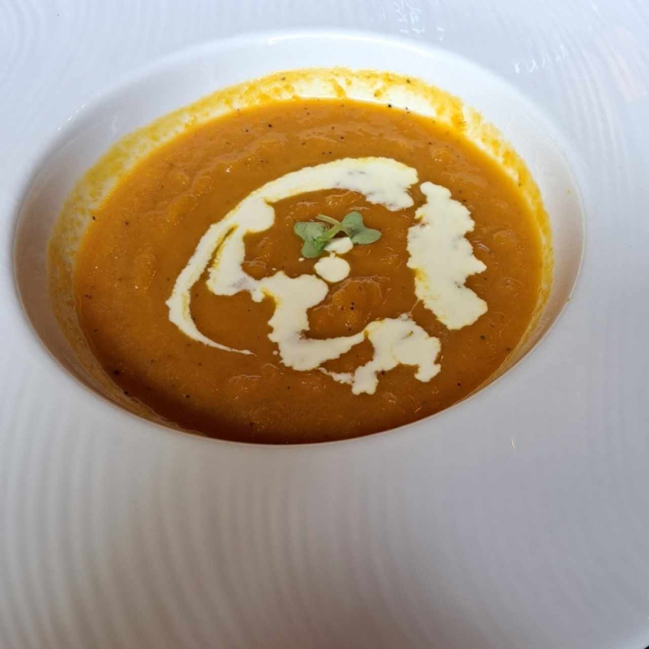 crema de zapallo (menú lunch)