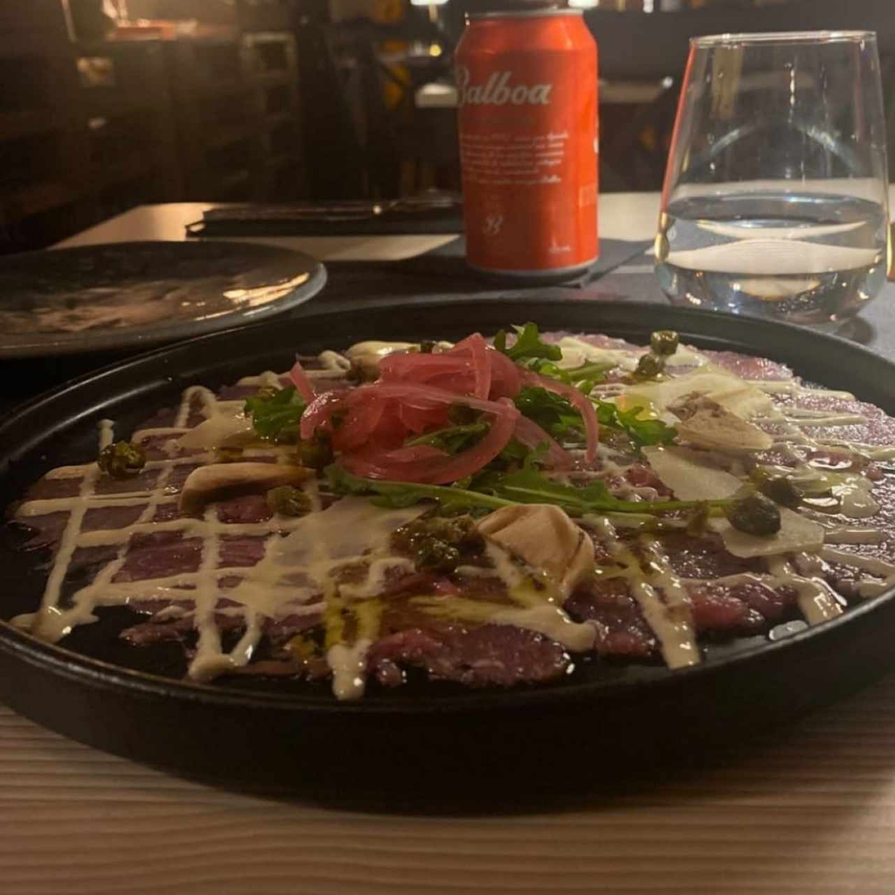 Entradas -Appetizers - Carpaccio de Res