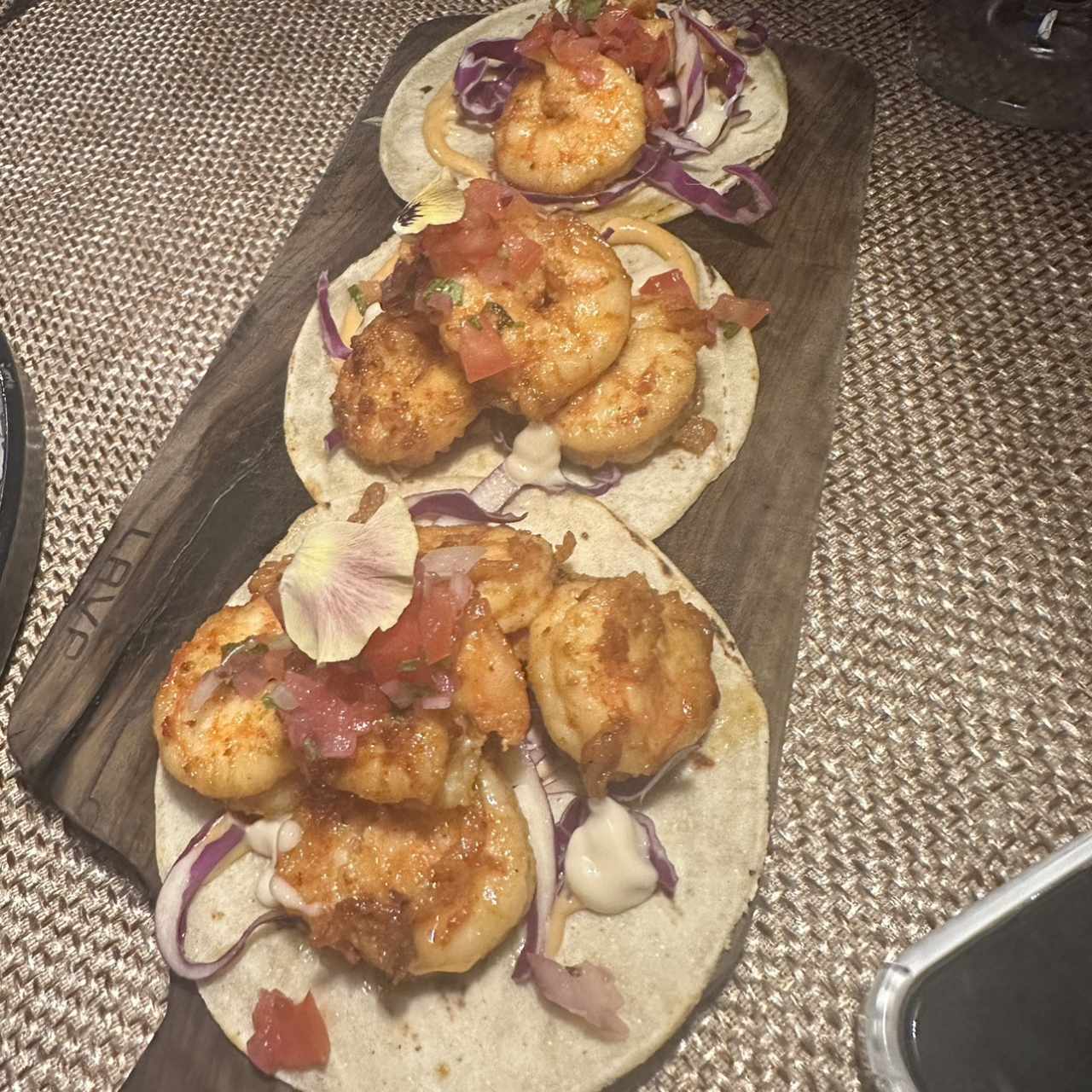 Tacos de camaron