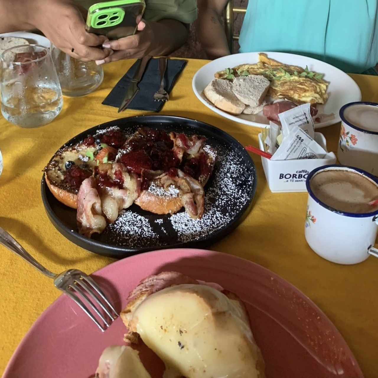 Omelette y Tostadas Francesas y el Croque