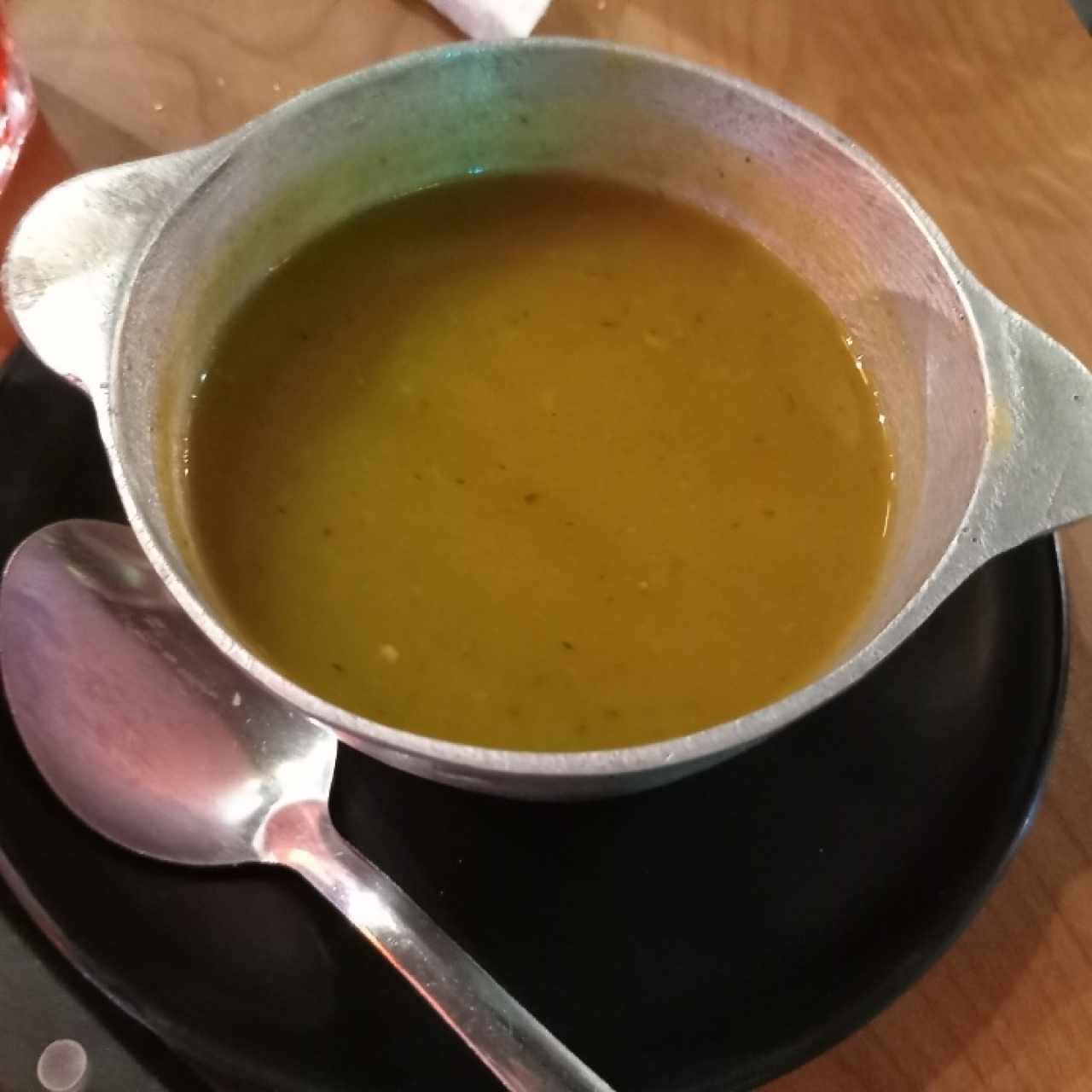 Sopa de crema de zapallo