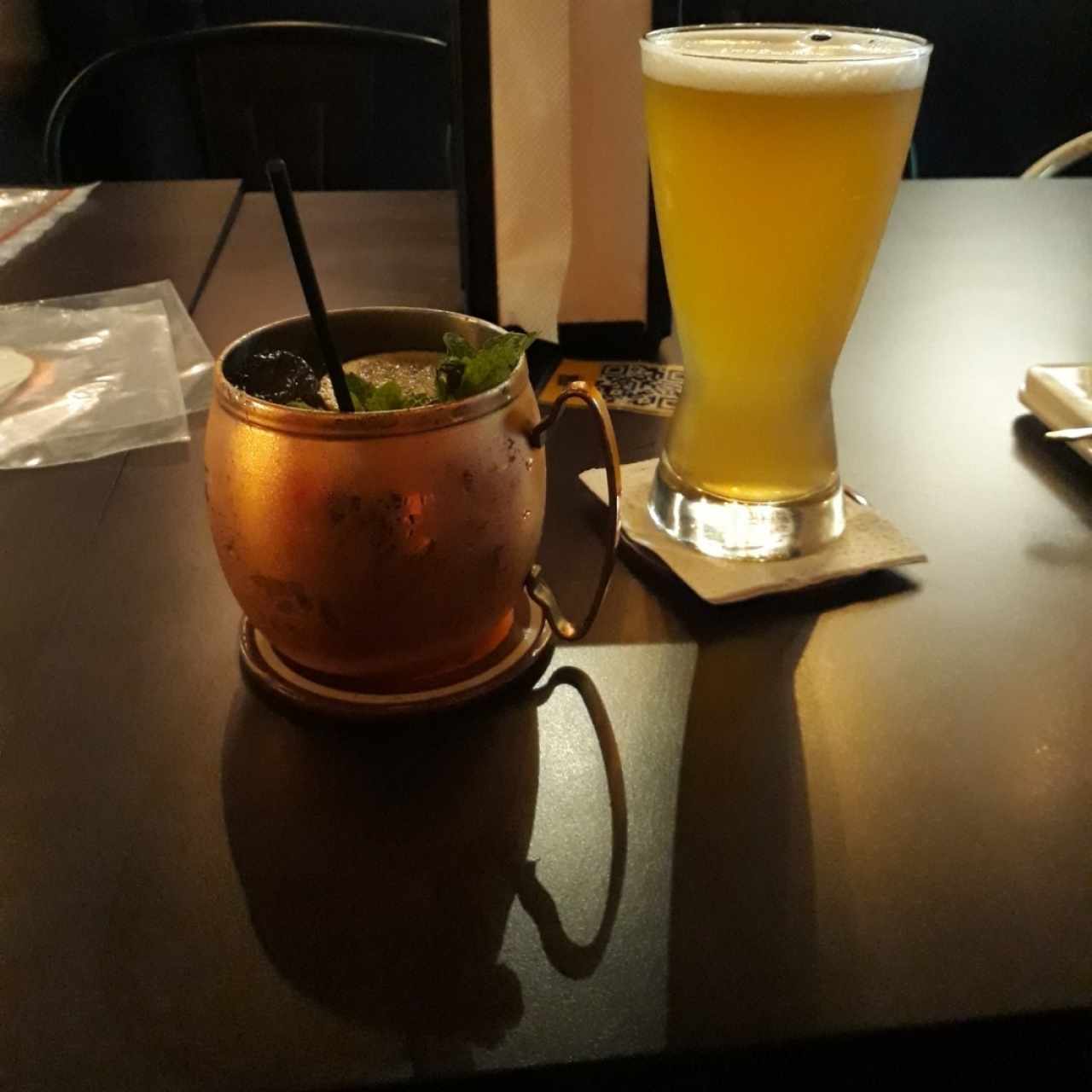 Moscow Mule y artesanal de maracuyá