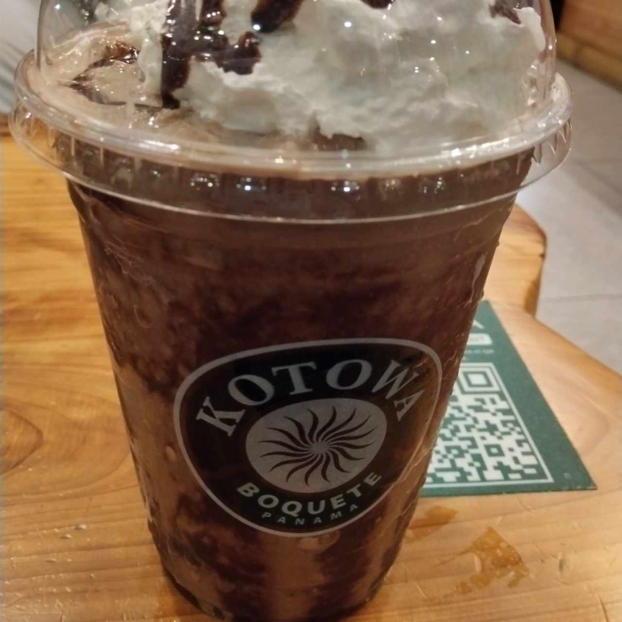 frappé con café de menta con chocolate 