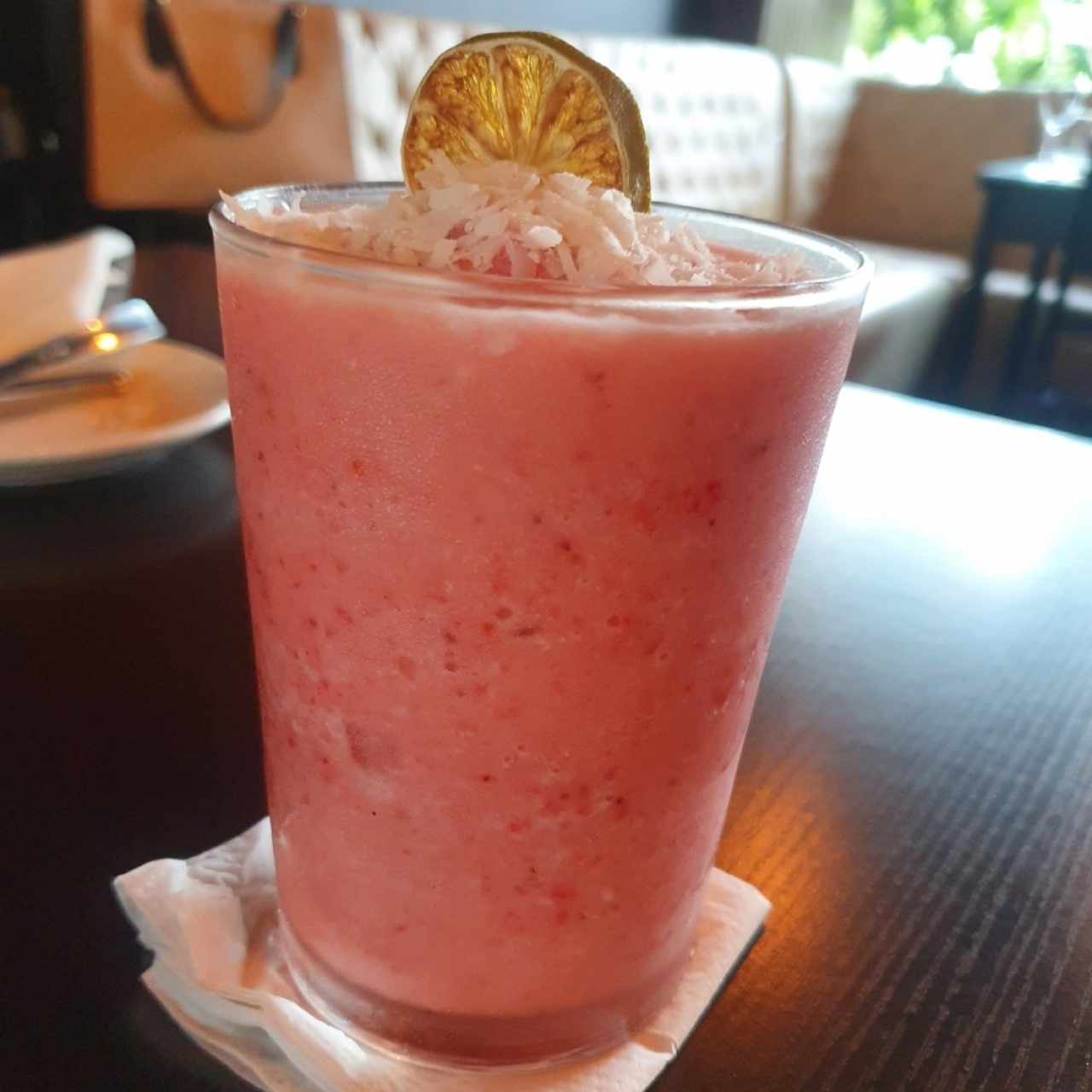 limonada de coco y fresa