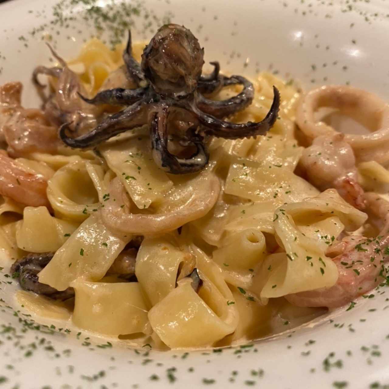 pasta de mariscos