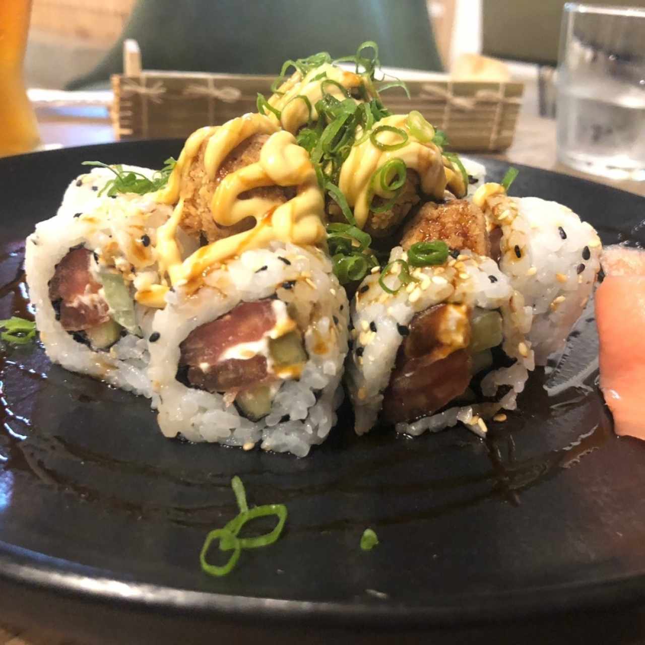 Red ocean roll