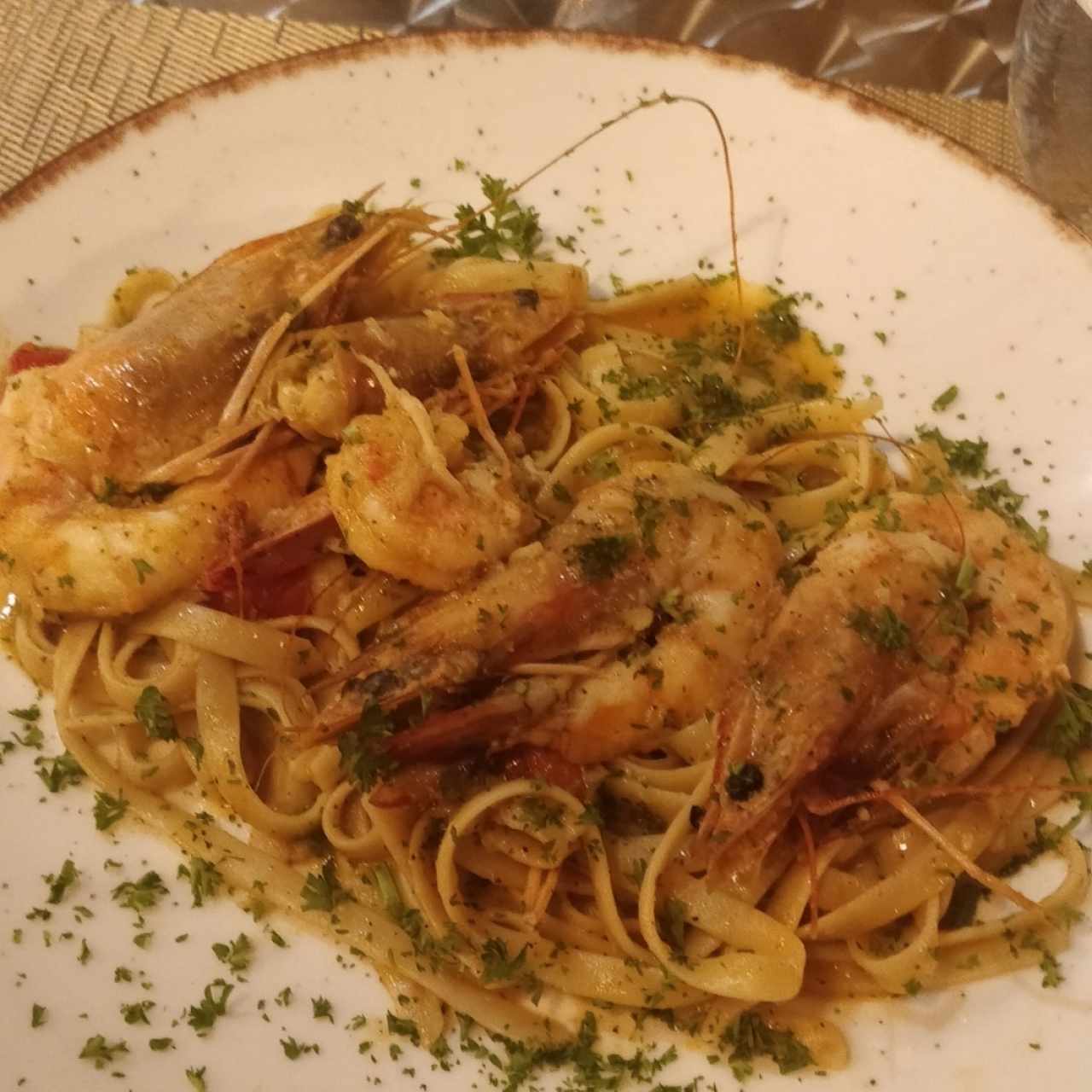 pasta con langostino