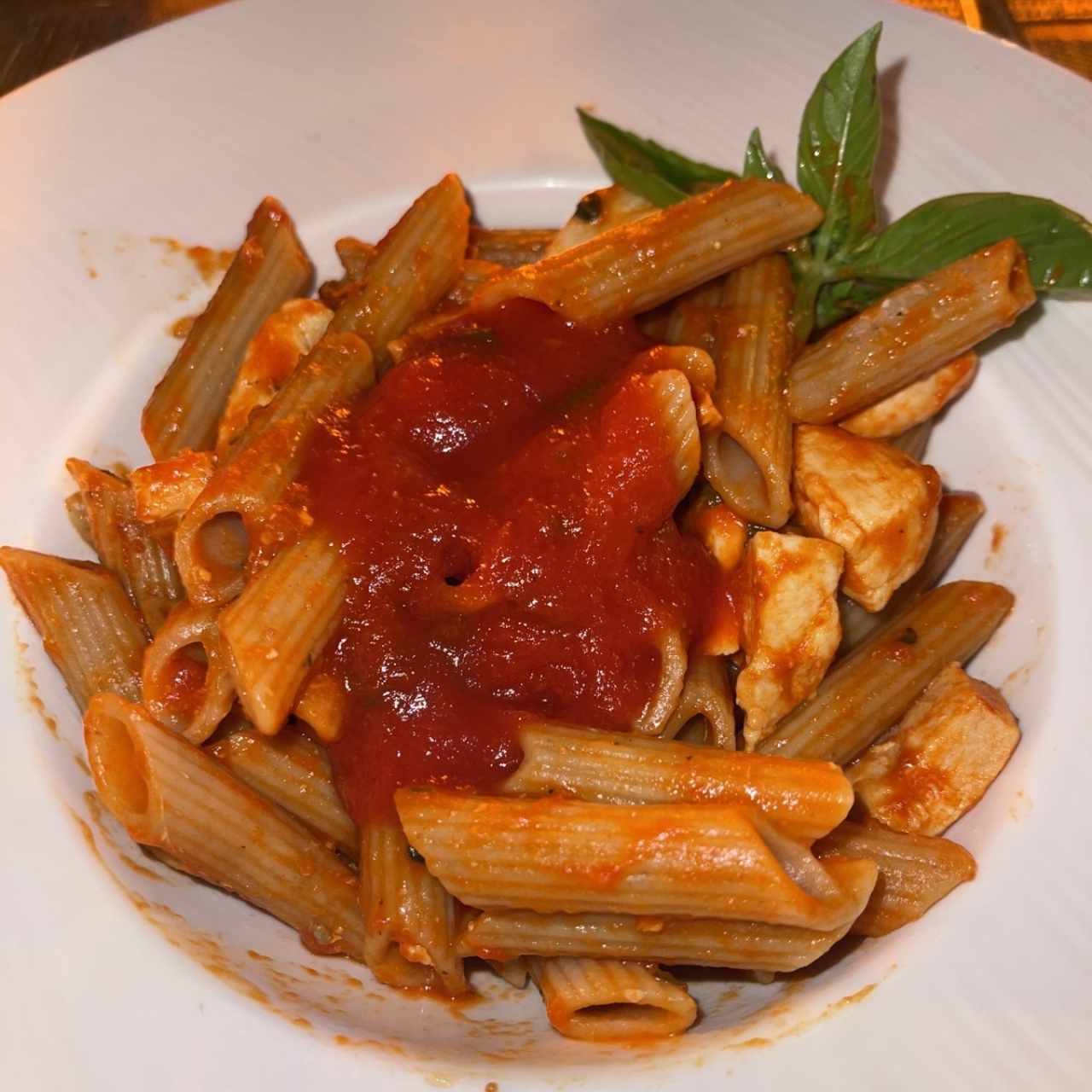 Penne con pollo