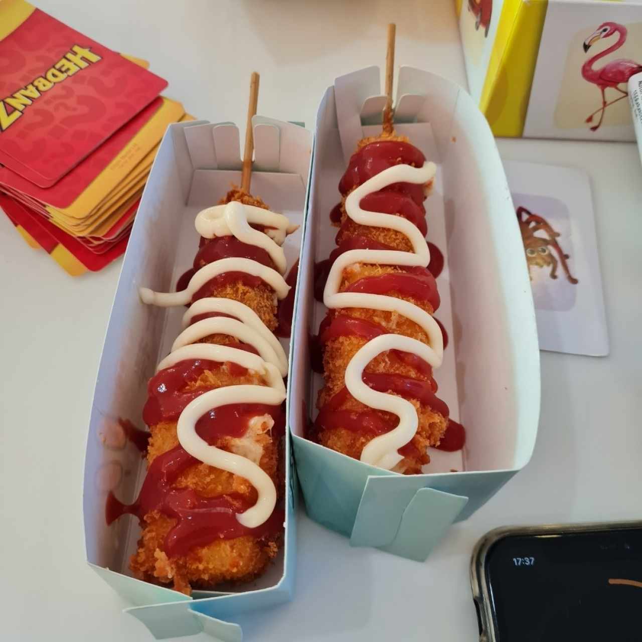 Corn dogs