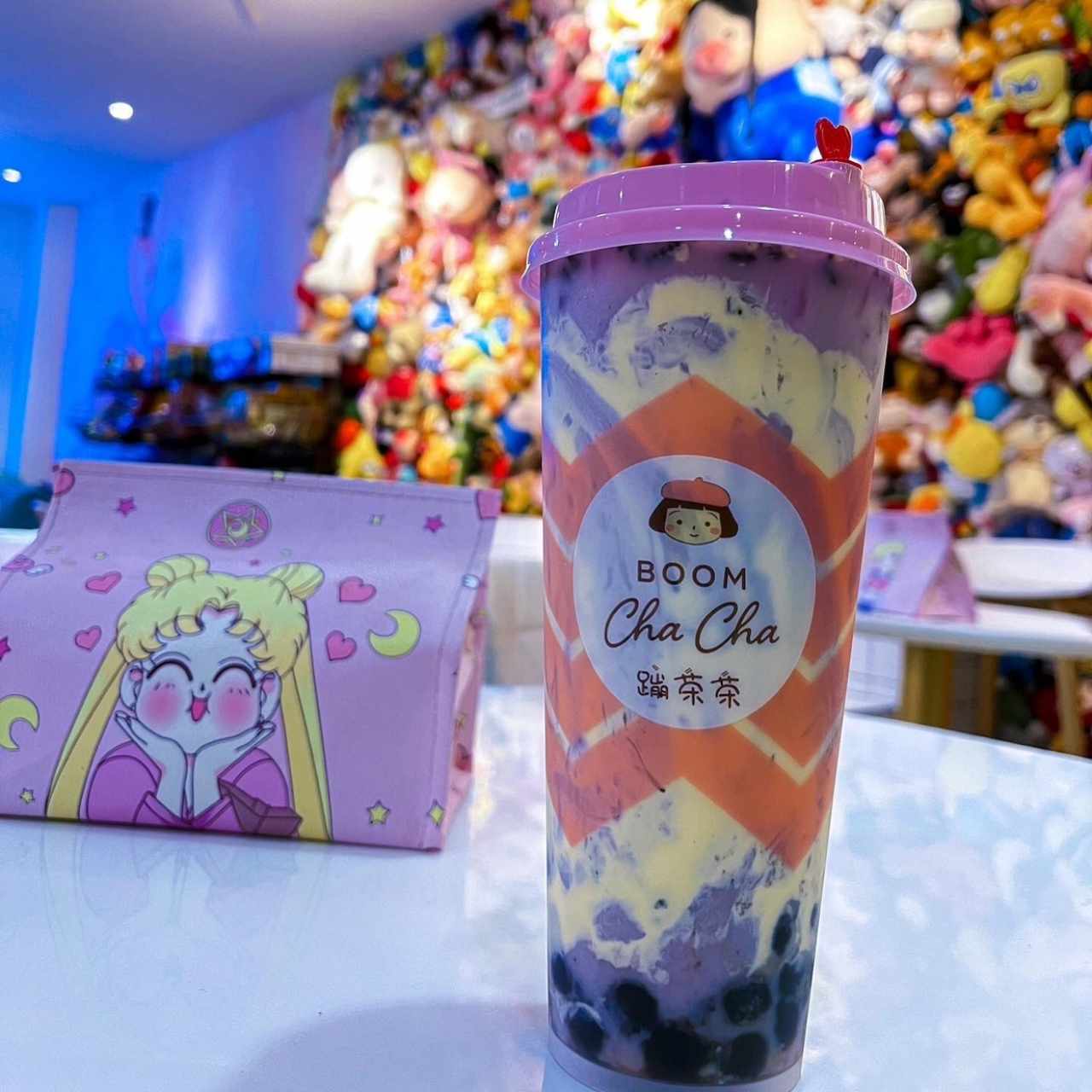 Oreo Cake Taro Milk Tea