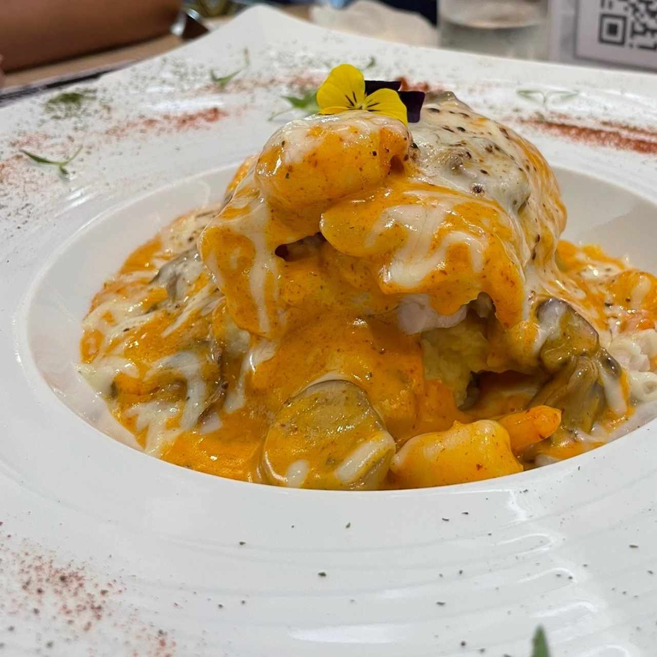 Corvina Rellena con Camarones