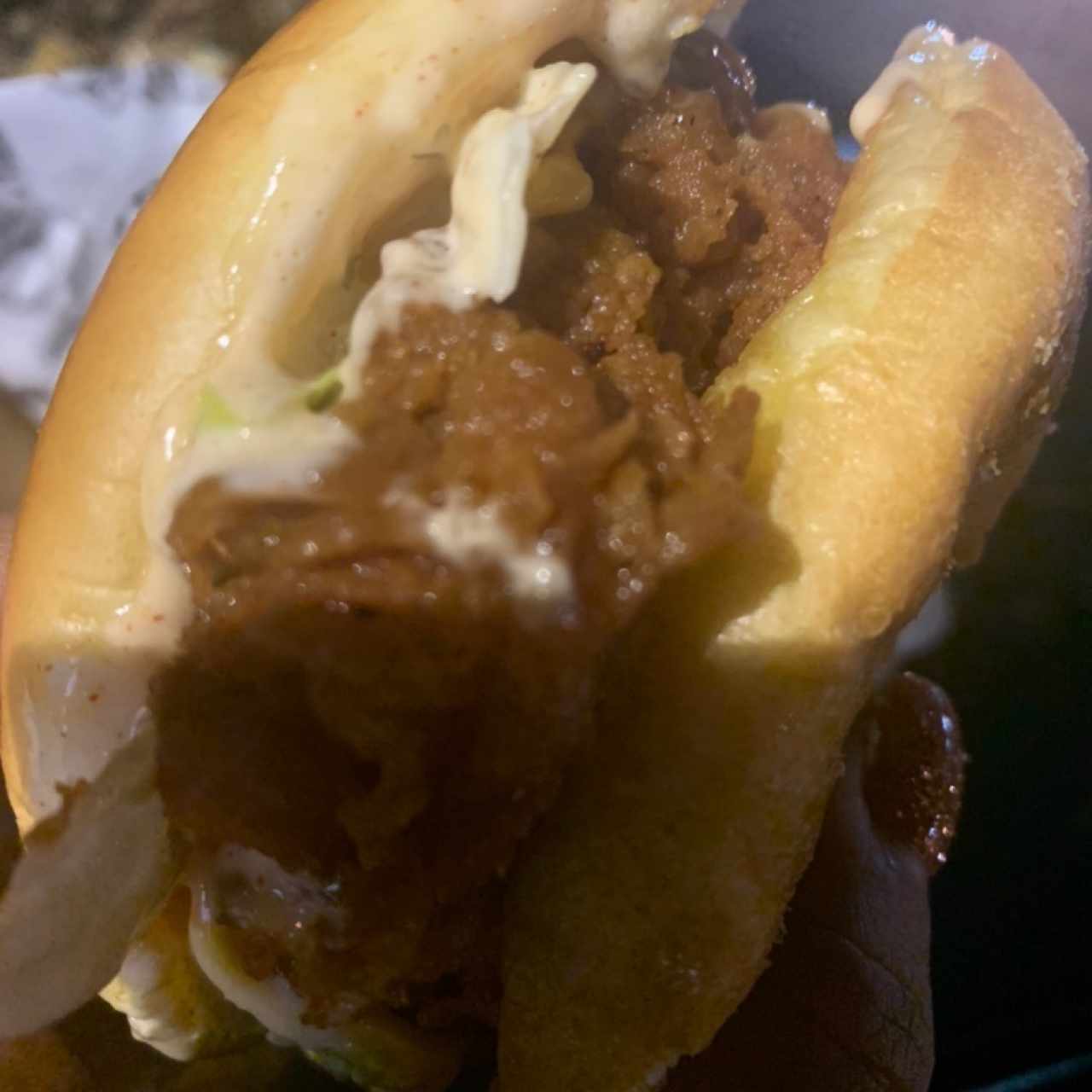 Street chicken sandwich