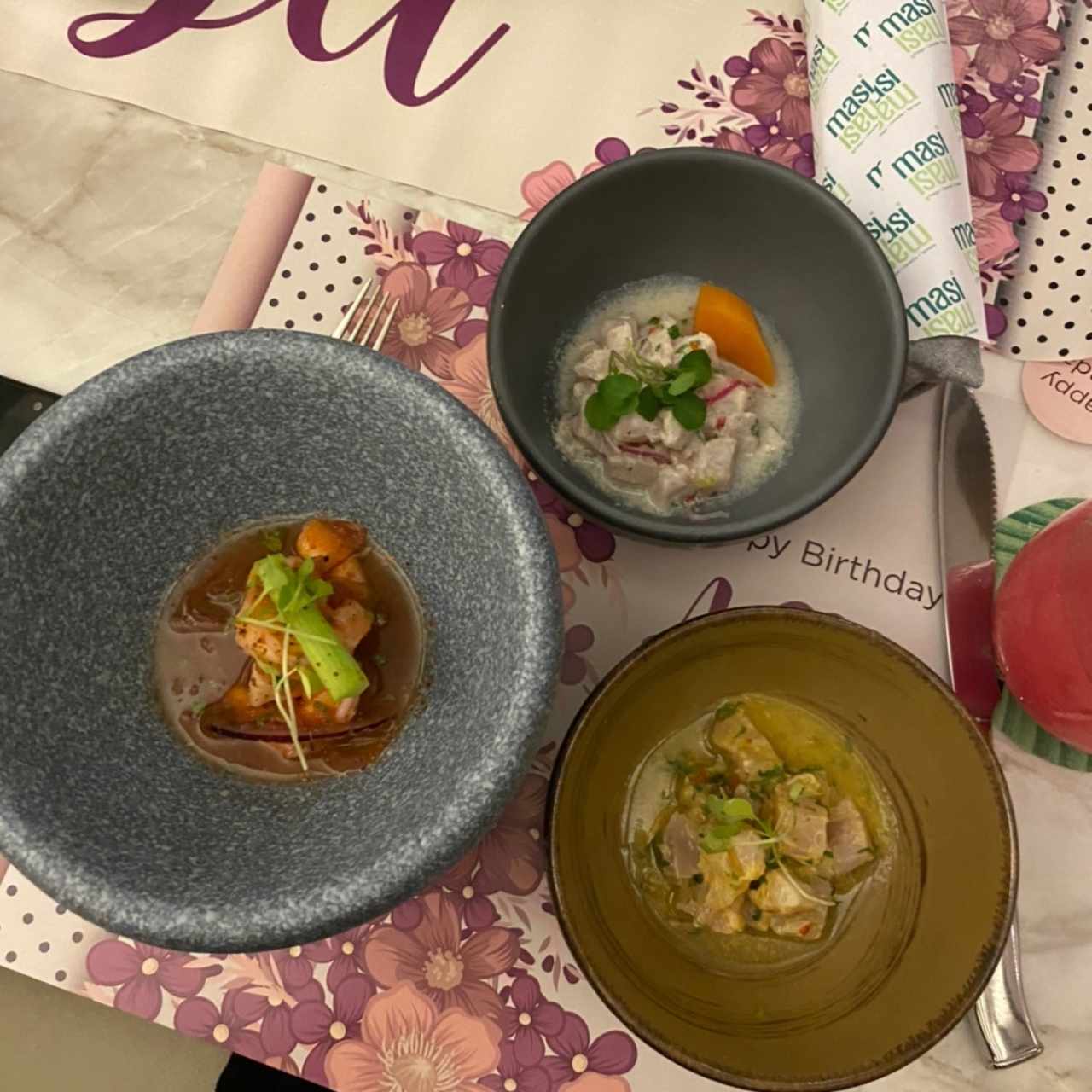 Degustación de ceviche