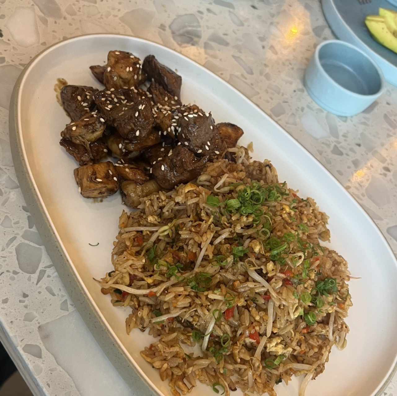 Mixto (pollo, filete y langostinos)