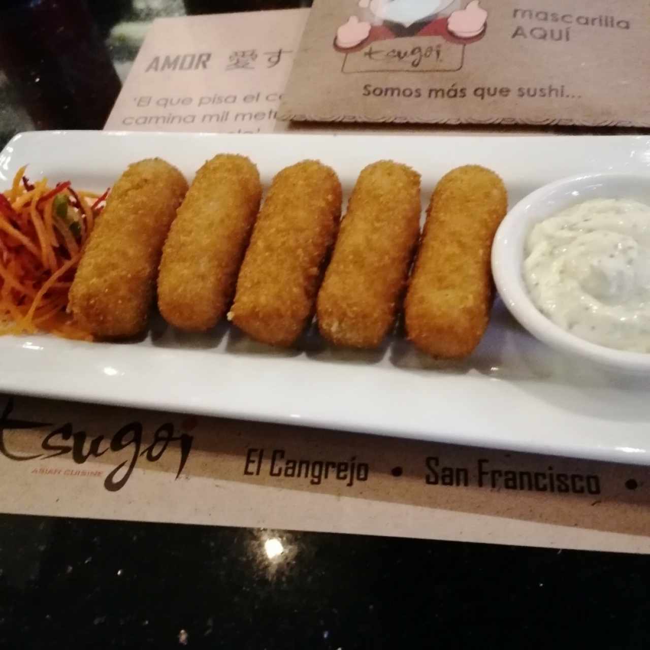 Croquetas de cangrejo