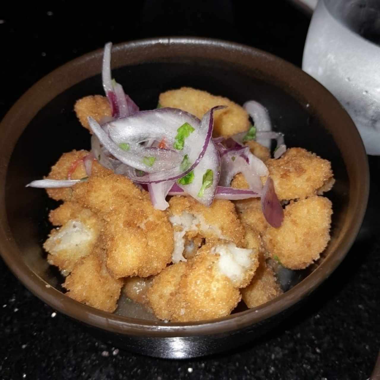 Ceviche Frito de Corvina